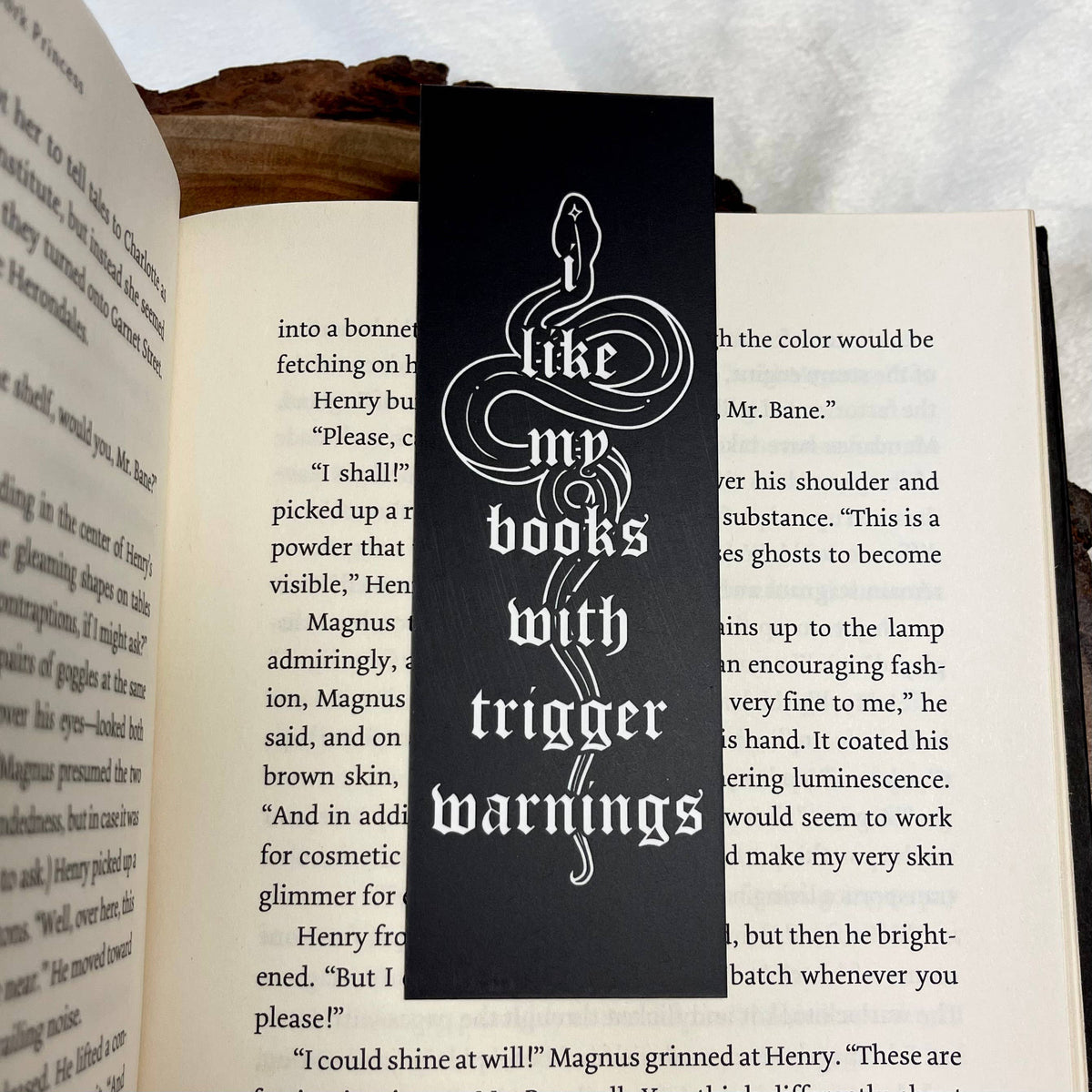 I Like my Books w/ Trigger Warnings Bookmark