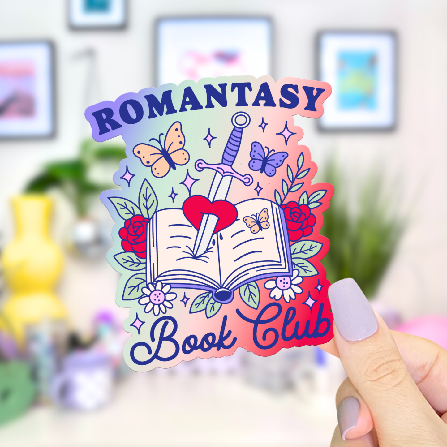 Romantasy Book Club Vinyl Sticker
