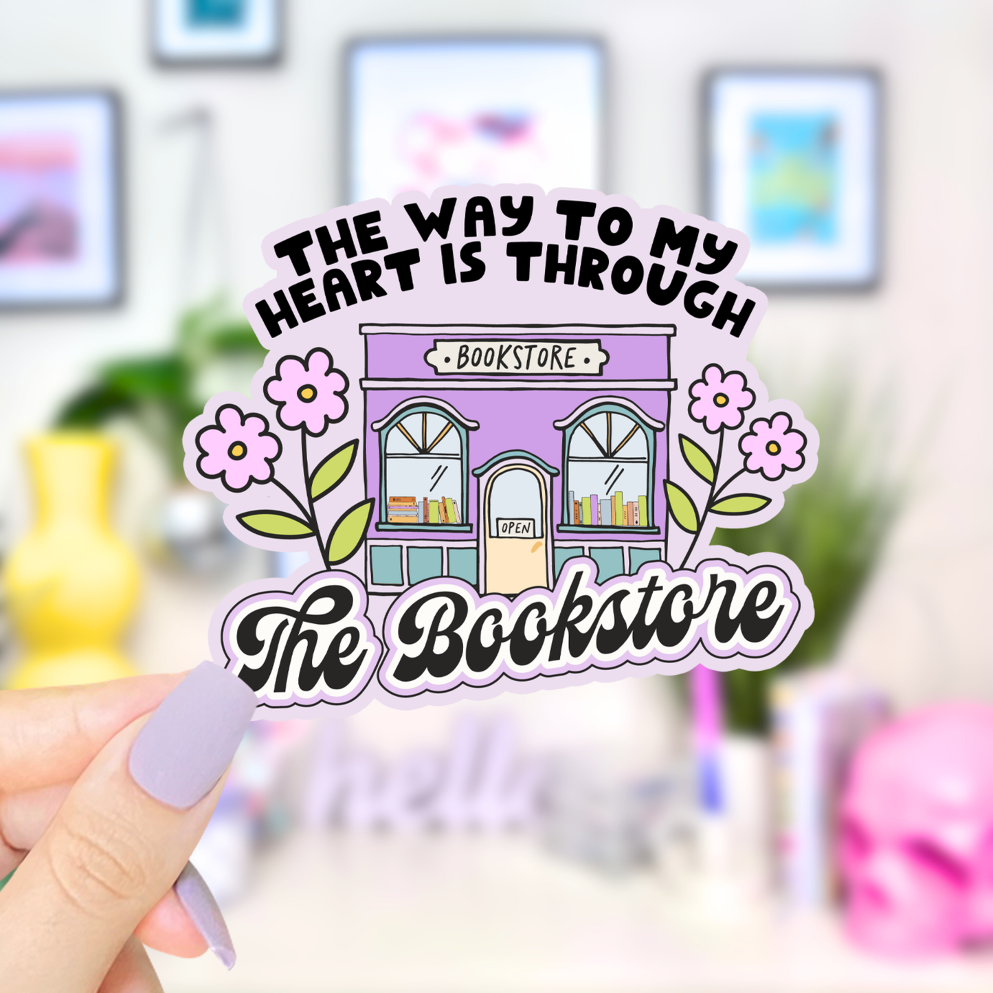 The Way To My Heart Vinyl Sticker