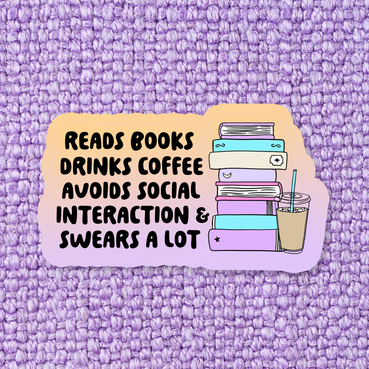 Booktrovert Vinyl Sticker