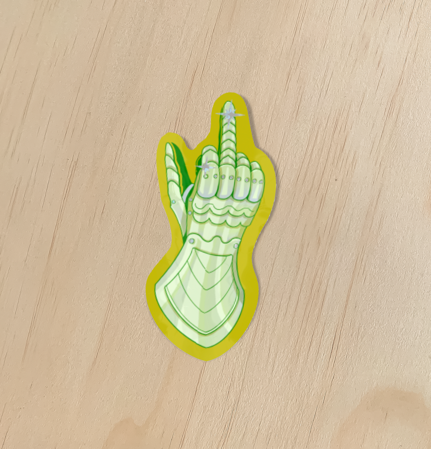 Rude Gauntlet Holographic Sticker