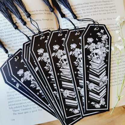 Gothic Books + Skeleton Bookmark