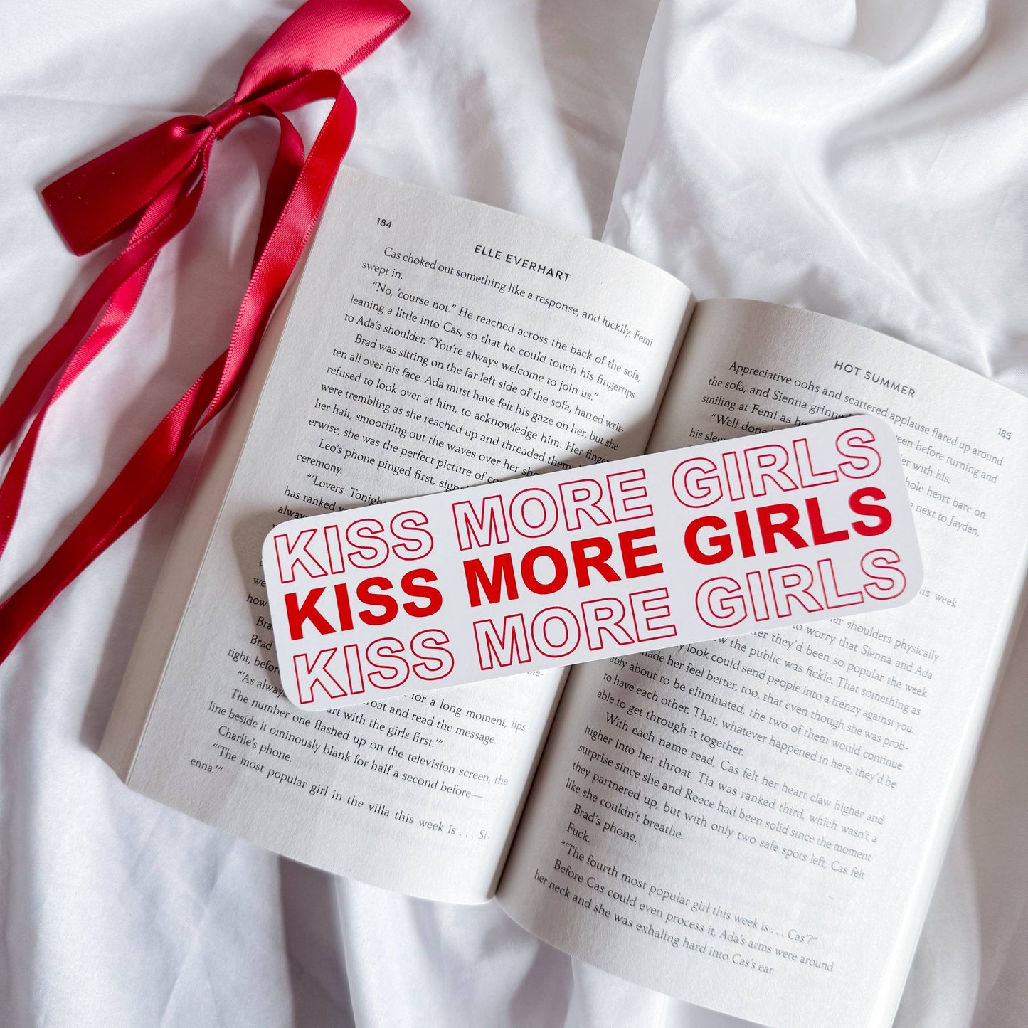 Kiss More Girls Bookmark
