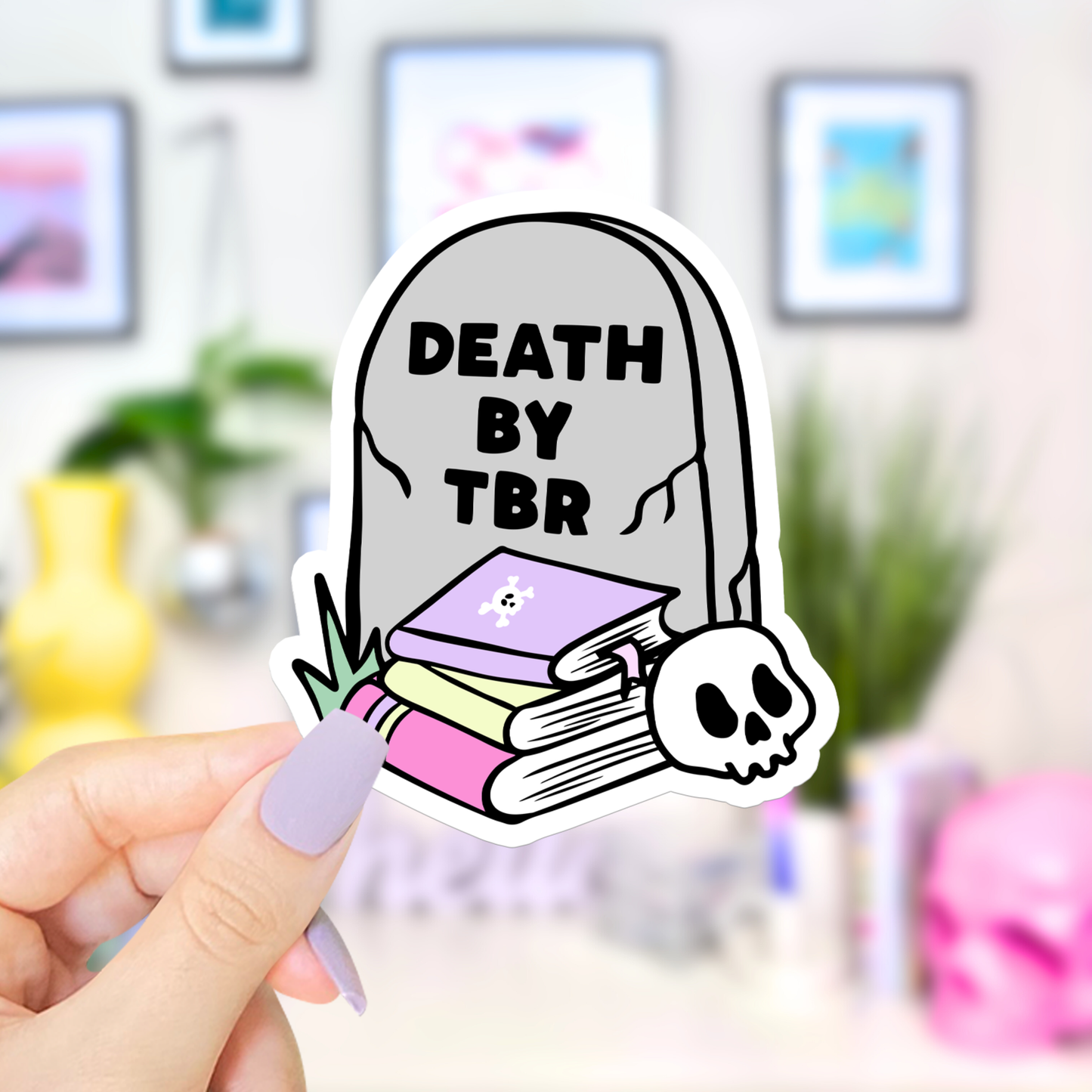 Death by TBR Vinyl Sticker