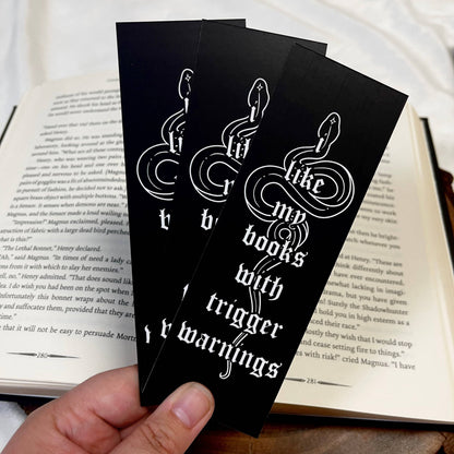 I Like my Books w/ Trigger Warnings Bookmark