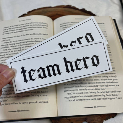 Team Hero + Villian Bookmarks
