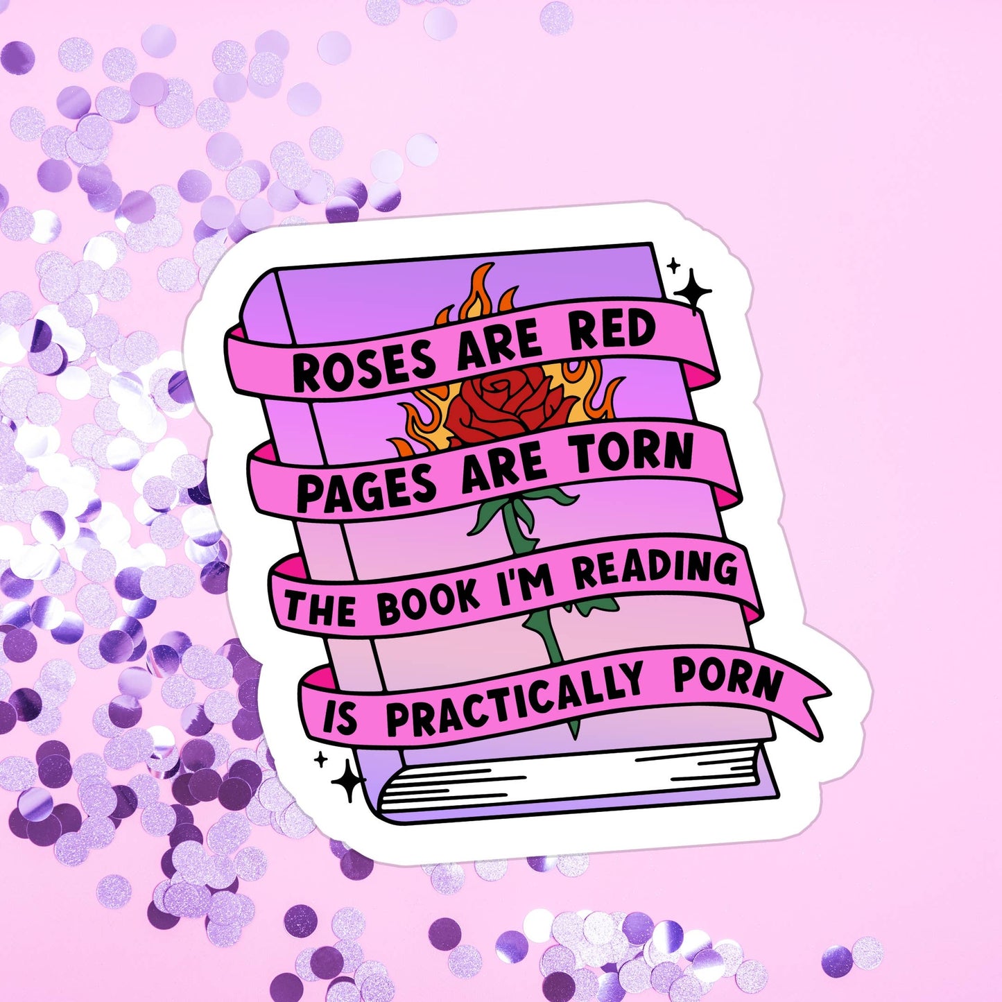 Pages Are Torn Vinyl Sticker