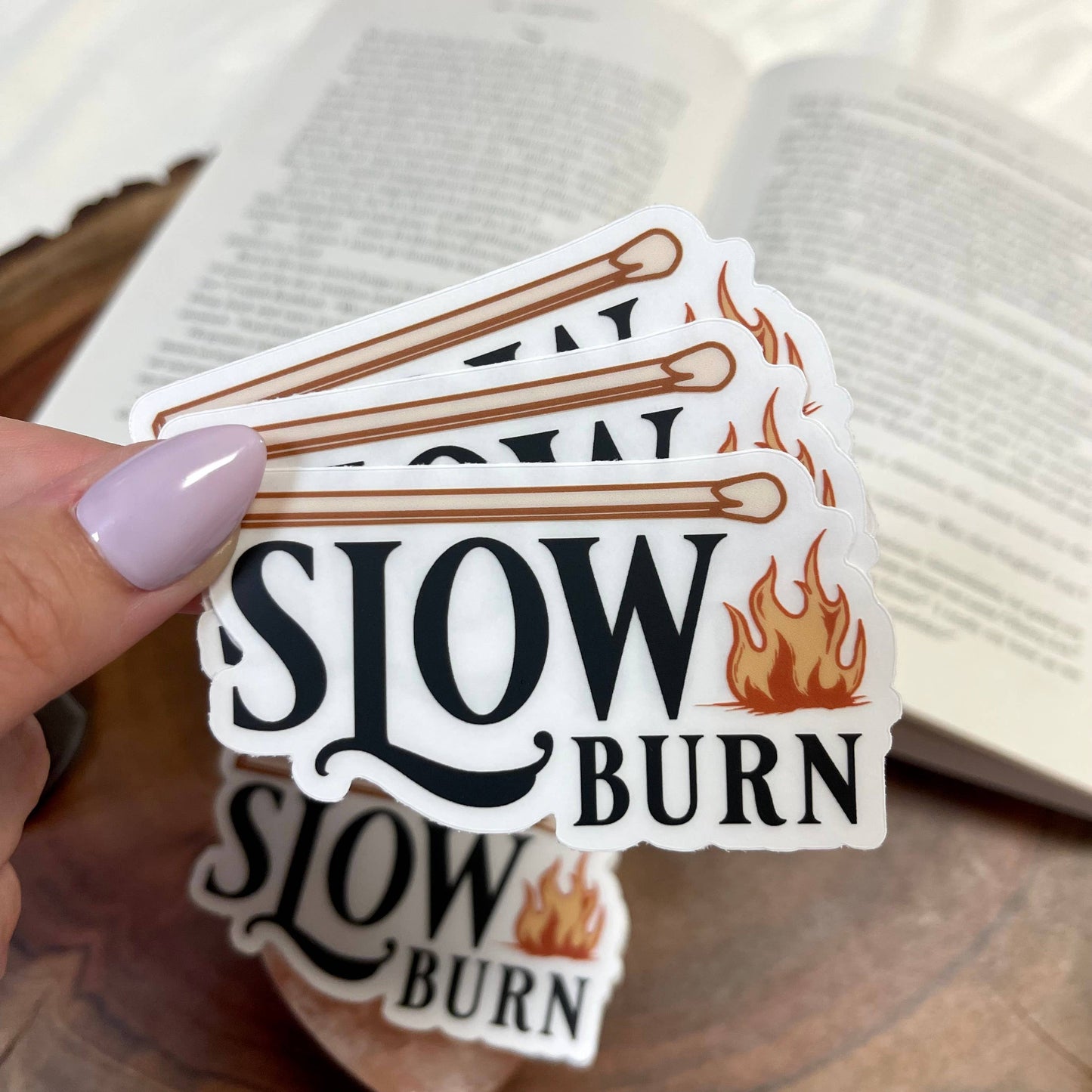 Slow Burn Vinyl Sticker